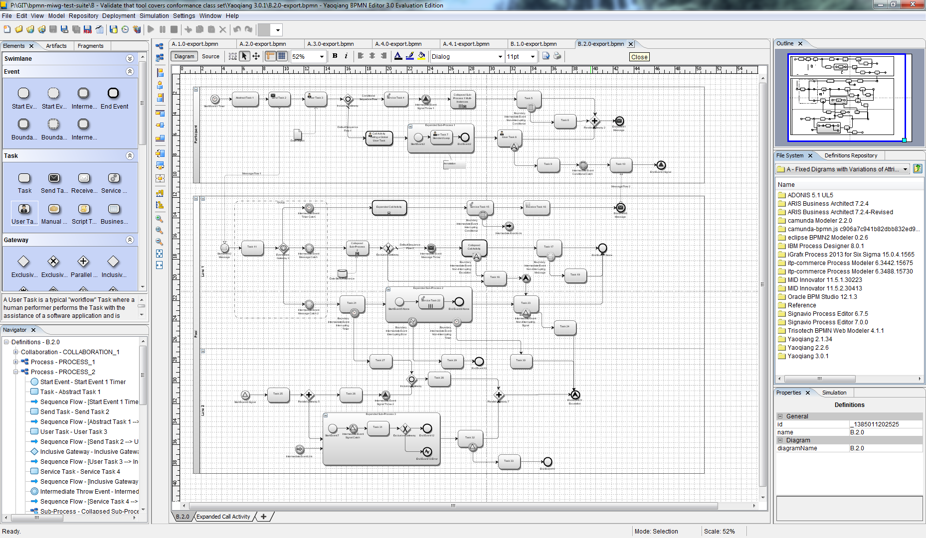 yaoqiang bpmn editor